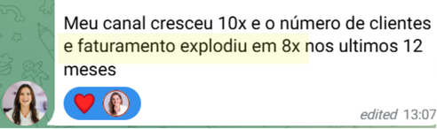 Print do depoimento de Natalia Toreto
